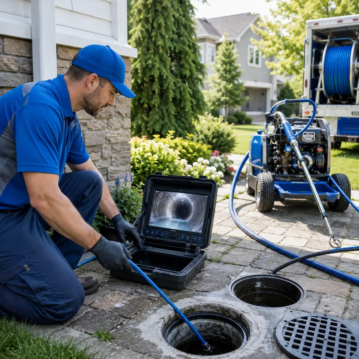 Outdoor drain cleaning professionals serving Plumtree, NC