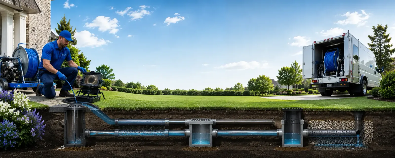Outdoor drain cleaning information for Plumtree, NC